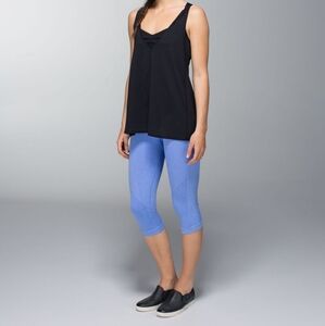 Lululemon In the Flow Crops Leggings Heathered Lullaby Size 2